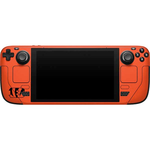 NFL Cincinnati Bengals Orange Performance Series Steam Deck Handheld Gaming Computer Skin
