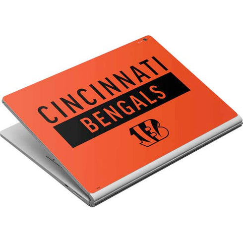 NFL Cincinnati Bengals Orange Performance Series Surface Book Skin