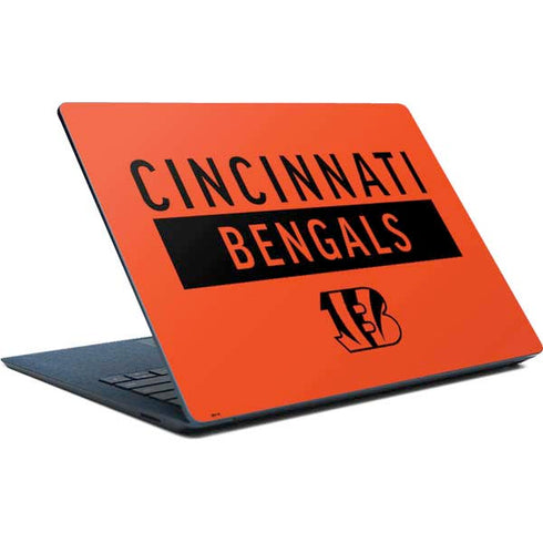 NFL Cincinnati Bengals Orange Performance Series Surface Laptop Skin