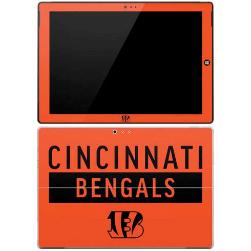 NFL Cincinnati Bengals Orange Performance Series Surface Pro 3 Skin
