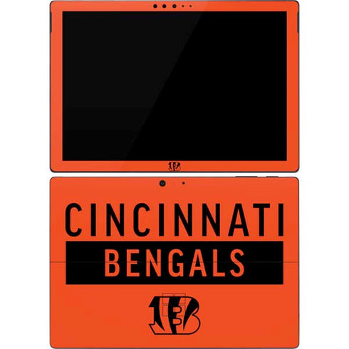 NFL Cincinnati Bengals Orange Performance Series Surface Pro 7 Skin
