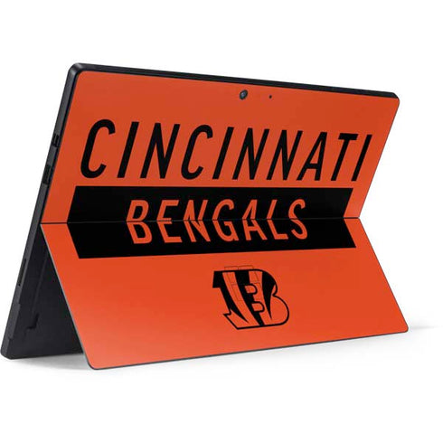 NFL Cincinnati Bengals Orange Performance Series Surface Pro 7 Skin