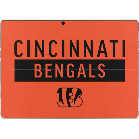 NFL Cincinnati Bengals Orange Performance Series Surface Pro 8 Skin