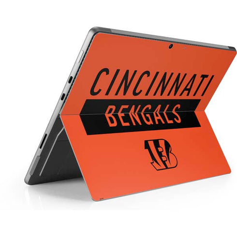 NFL Cincinnati Bengals Orange Performance Series Surface Pro 8 Skin