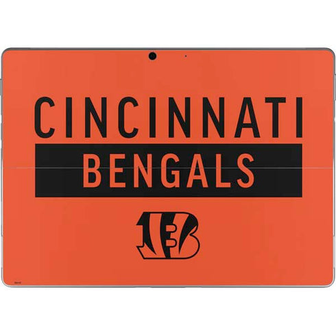 NFL Cincinnati Bengals Orange Performance Series Surface Pro 9 Skin