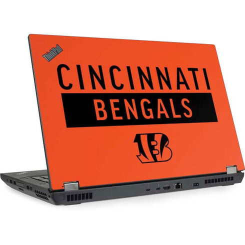 NFL Cincinnati Bengals Orange Performance Series Lenovo ThinkPad Skin