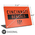 NFL Cincinnati Bengals Orange Performance Series Universal Laptop 14in (11.4 x 8.2in) Skin