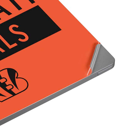 NFL Cincinnati Bengals Orange Performance Series Universal Laptop 18in (14.6 x 10.6in) Skin