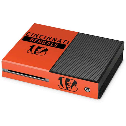 NFL Cincinnati Bengals Orange Performance Series Xbox One Console Skin