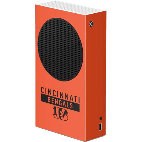 NFL Cincinnati Bengals Orange Performance Series Xbox Series S Console Skin
