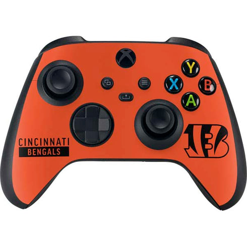 NFL Cincinnati Bengals Orange Performance Series Xbox Series X Bundle Skin