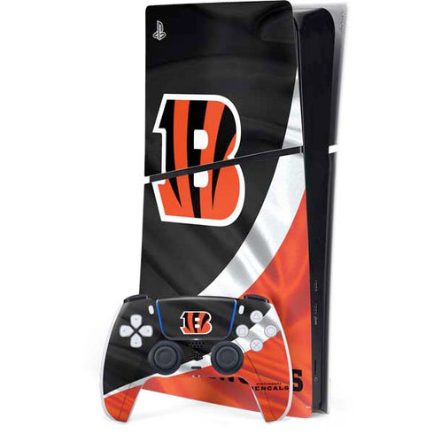 NFL Cincinnati Bengals PS5 Slim Digital Edition Bundle Skin