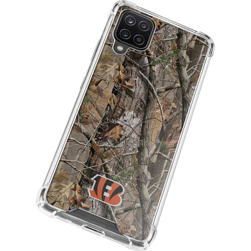 NFL Cincinnati Bengals Realtree AP Camo Galaxy A12 Clear Case