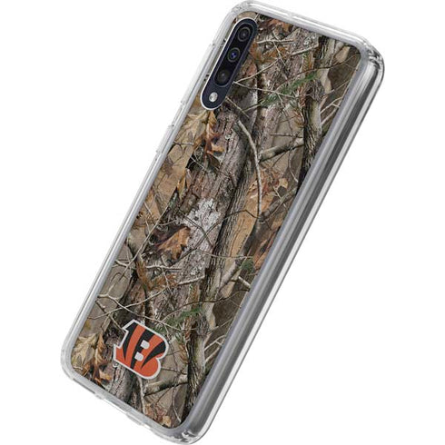 NFL Cincinnati Bengals Realtree AP Camo Galaxy A50 Clear Case