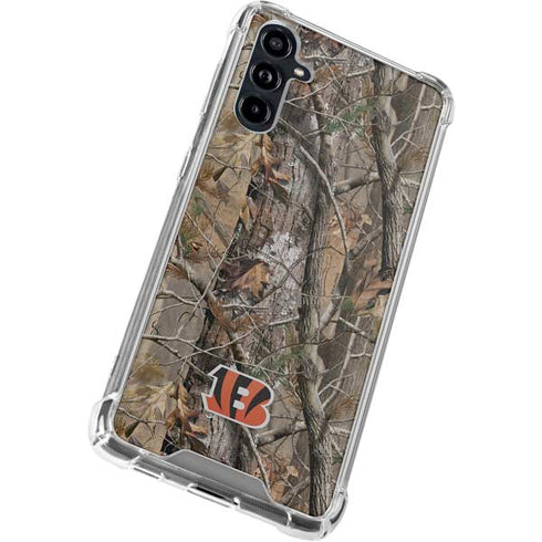 NFL Cincinnati Bengals Realtree AP Camo Galaxy A54 5G Clear Case