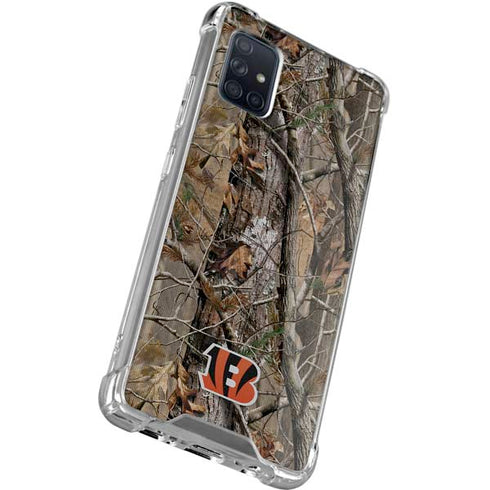 NFL Cincinnati Bengals Realtree AP Camo Galaxy A71 5G Clear Case