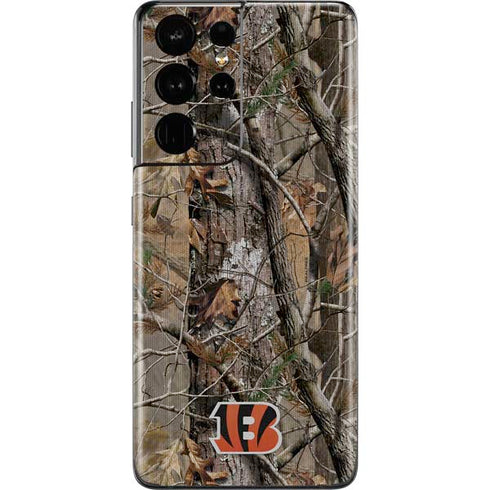 NFL Cincinnati Bengals Realtree AP Camo Galaxy S21 Ultra 5G Skin