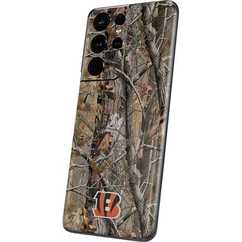 NFL Cincinnati Bengals Realtree AP Camo Galaxy S21 Ultra 5G Skin