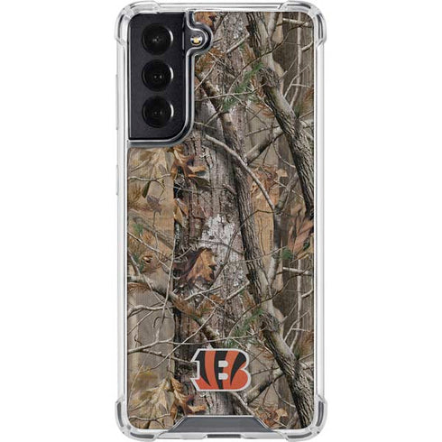NFL Cincinnati Bengals Realtree AP Camo Galaxy S22 Clear Case