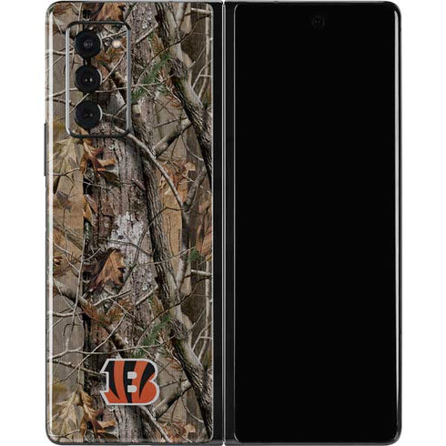 NFL Cincinnati Bengals Realtree AP Camo Galaxy Z Fold2 5G Skin