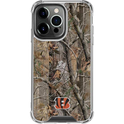 NFL Cincinnati Bengals Realtree AP Camo iPhone 15 Pro Clear Case