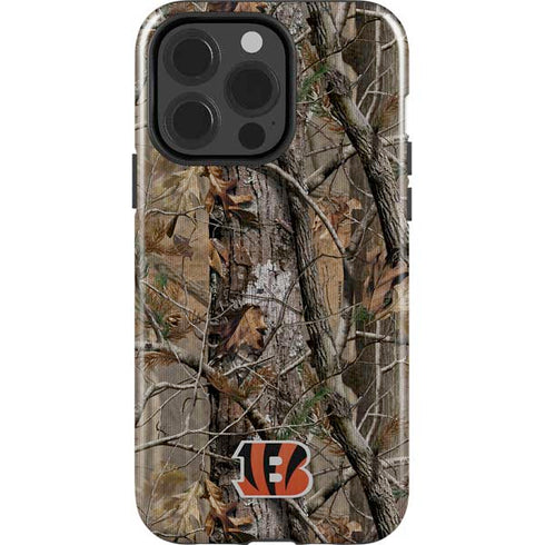 NFL Cincinnati Bengals Realtree AP Camo iPhone 15 Pro Impact Case