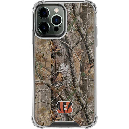 NFL Cincinnati Bengals Realtree AP Camo iPhone 14 Pro Max Clear Case
