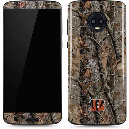 NFL Cincinnati Bengals Realtree AP Camo Moto G6 Skin