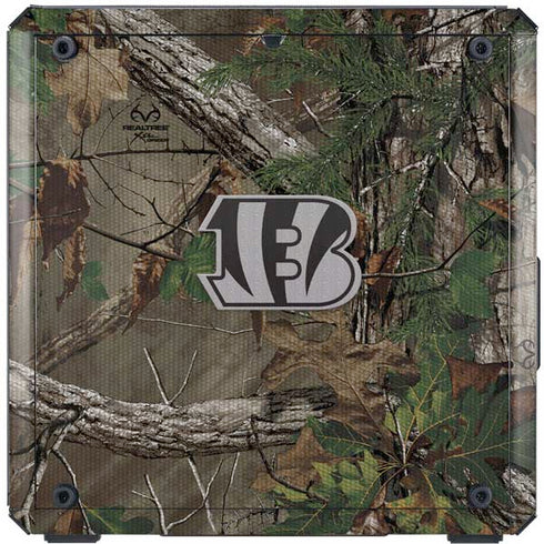 NFL Cincinnati Bengals Realtree Xtra Green Camo Cooler Master MasterBox Q300L Mini Tower Skin