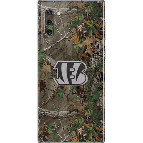 NFL Cincinnati Bengals Realtree Xtra Green Camo Galaxy Note 10 Skin