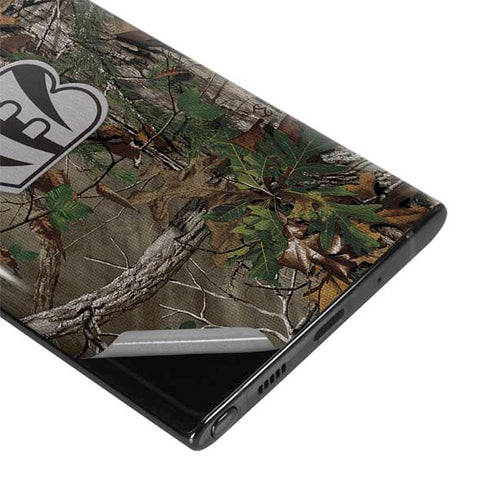 NFL Cincinnati Bengals Realtree Xtra Green Camo Galaxy Note 10 Skin