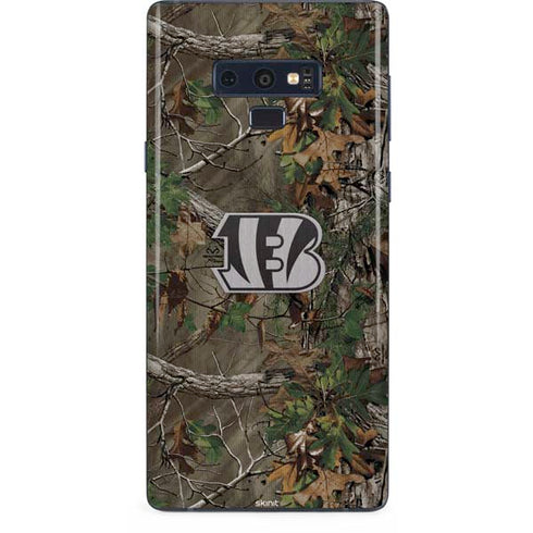 NFL Cincinnati Bengals Realtree Xtra Green Camo Galaxy Note 9 Skin