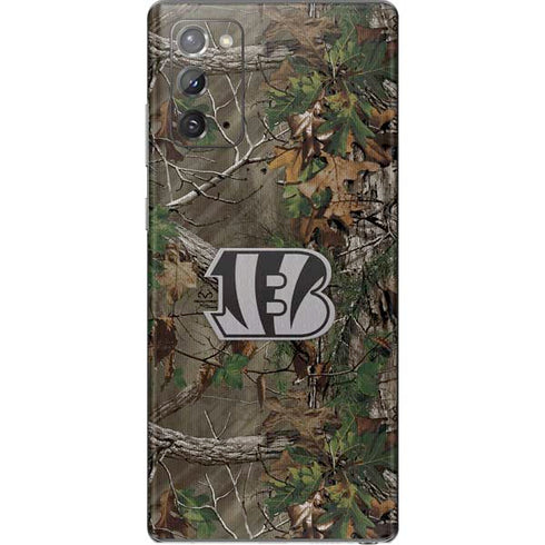NFL Cincinnati Bengals Realtree Xtra Green Camo Galaxy Note20 5G Skin