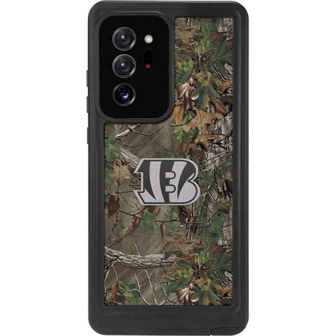 NFL Cincinnati Bengals Realtree Xtra Green Camo Galaxy Note20 Ultra 5G Waterproof Case