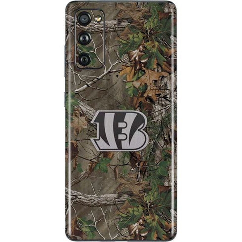 NFL Cincinnati Bengals Realtree Xtra Green Camo Galaxy S20 Fan Edition Skin