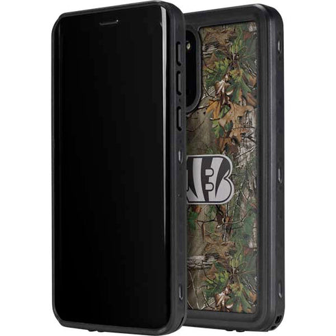 NFL Cincinnati Bengals Realtree Xtra Green Camo Galaxy S20 Plus Waterproof Case