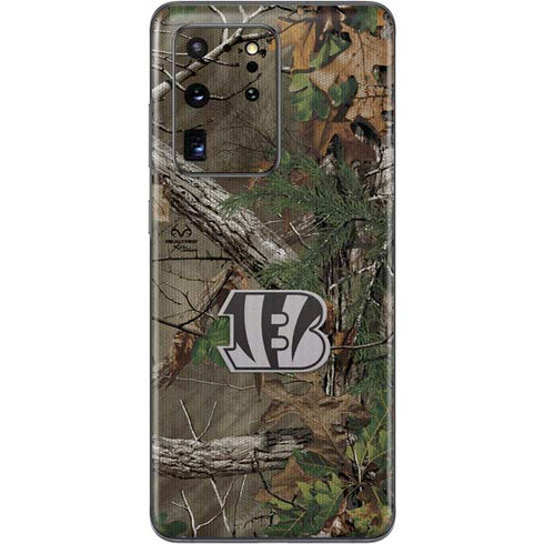 NFL Cincinnati Bengals Realtree Xtra Green Camo Galaxy S20 Ultra 5G Skin