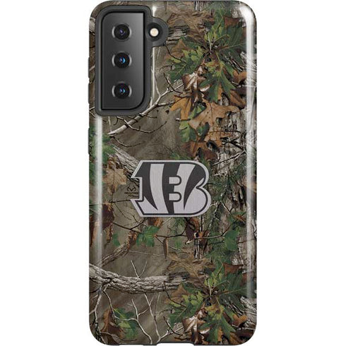 NFL Cincinnati Bengals Realtree Xtra Green Camo Galaxy S21 5G Pro Case