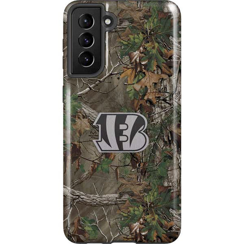 NFL Cincinnati Bengals Realtree Xtra Green Camo Galaxy S21 Plus 5G Pro Case