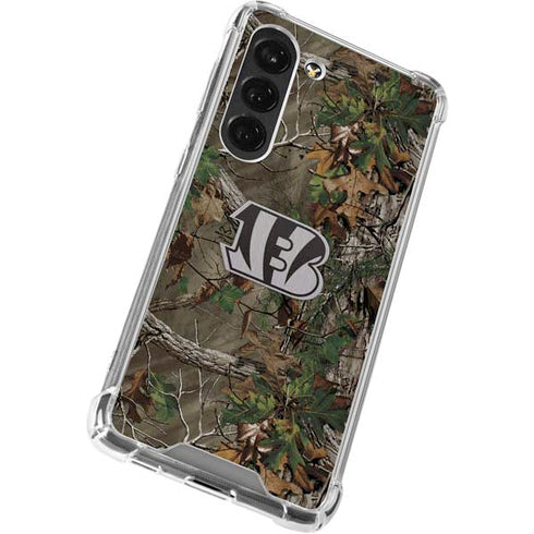 NFL Cincinnati Bengals Realtree Xtra Green Camo Galaxy S23 Clear Case