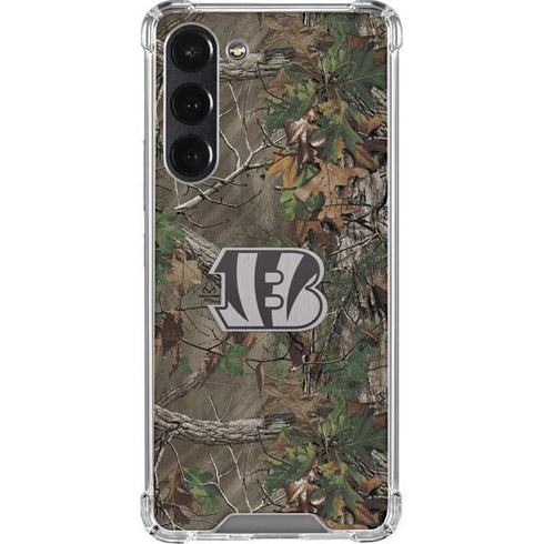 NFL Cincinnati Bengals Realtree Xtra Green Camo Galaxy S23 Plus Clear Case