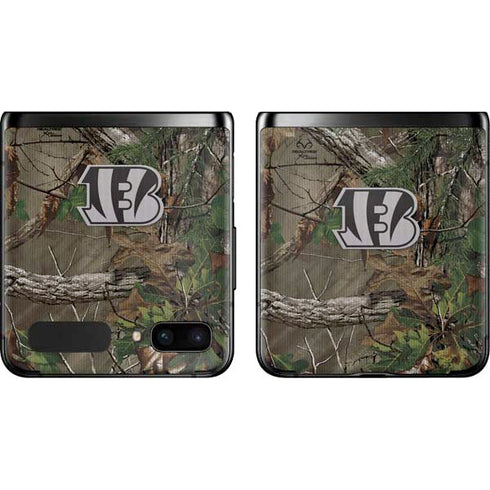 NFL Cincinnati Bengals Realtree Xtra Green Camo Galaxy Z Flip Skin