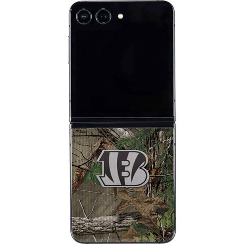 NFL Cincinnati Bengals Realtree Xtra Green Camo Galaxy Z Flip5 5G Skin