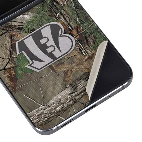 NFL Cincinnati Bengals Realtree Xtra Green Camo Galaxy Z Flip5 5G Skin