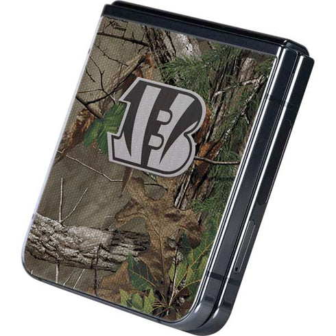 NFL Cincinnati Bengals Realtree Xtra Green Camo Galaxy Z Flip5 5G Skin
