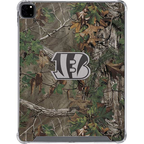 NFL Cincinnati Bengals Realtree Xtra Green Camo iPad Pro 12.9in (2020) Clear Case