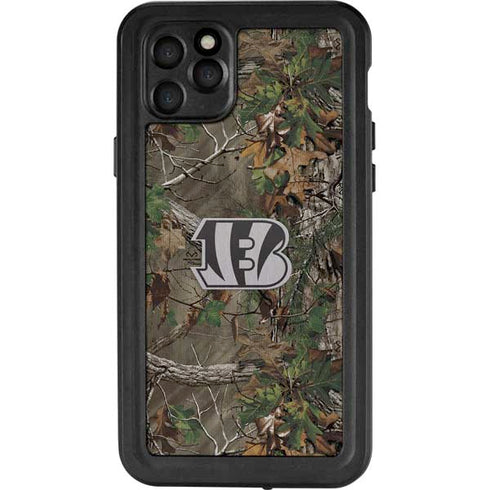 NFL Cincinnati Bengals Realtree Xtra Green Camo iPhone 11 Pro Max Waterproof Case