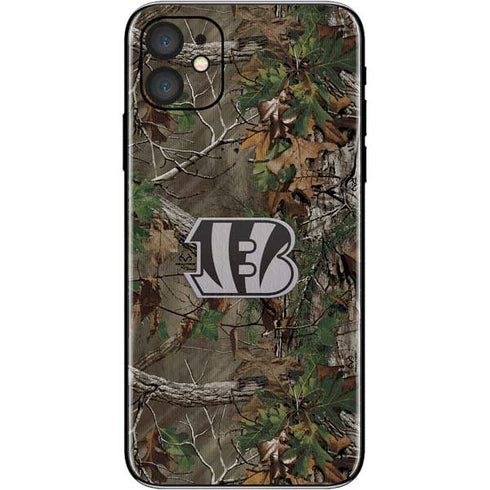 NFL Cincinnati Bengals Realtree Xtra Green Camo iPhone 11 Skin