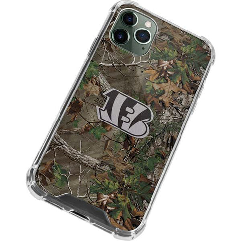 NFL Cincinnati Bengals Realtree Xtra Green Camo iPhone 12 Pro Clear Case