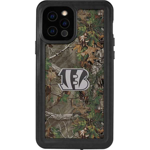 NFL Cincinnati Bengals Realtree Xtra Green Camo iPhone 12 Pro Waterproof Case